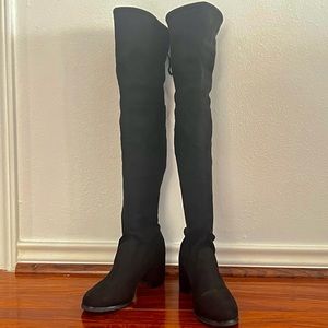 suede knee high boots